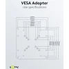 Kjell Tv Og Tilbehør|Adapter for veggfeste til TV
