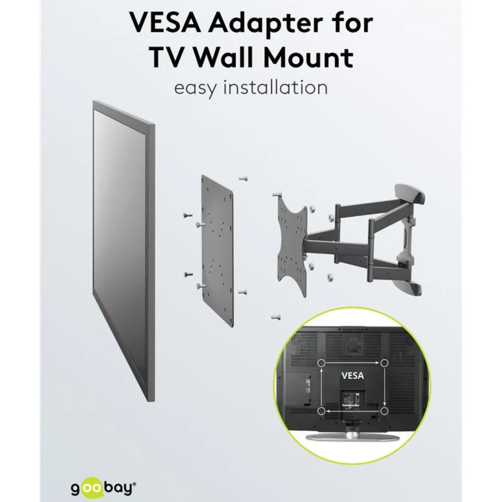 Kjell Tv Og Tilbehør|Adapter for veggfeste til TV