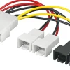 Kjell Kabler Til Datamaskin|Datamaskinkomponenter|Adapterkabel for vifter, 4-pinners Molex