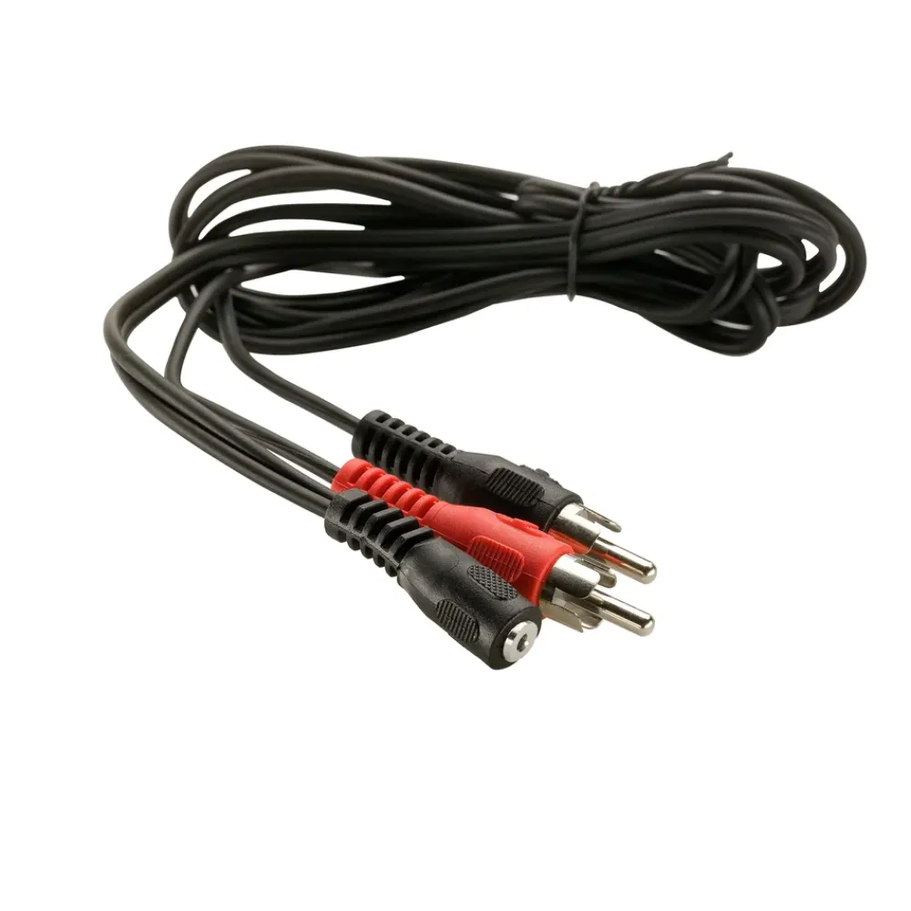 Kjell Lyd- & Videokabler|Adapterkabel 3,5 mm hunn til RCA 1,5 m