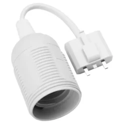 Kjell Lampekontakter|Adapter lampestøpsel DCL til E27
