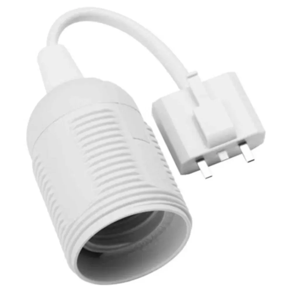 Kjell Lampekontakter|Adapter lampestøpsel DCL til E27