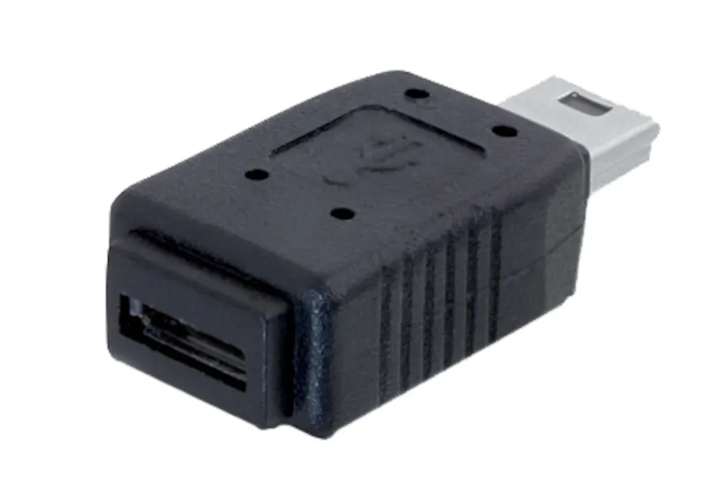 Kjell Kabler Og Adaptere|Usb|Adapter Micro-USB-hunnkontakt til Mini-USB-hannkontakt