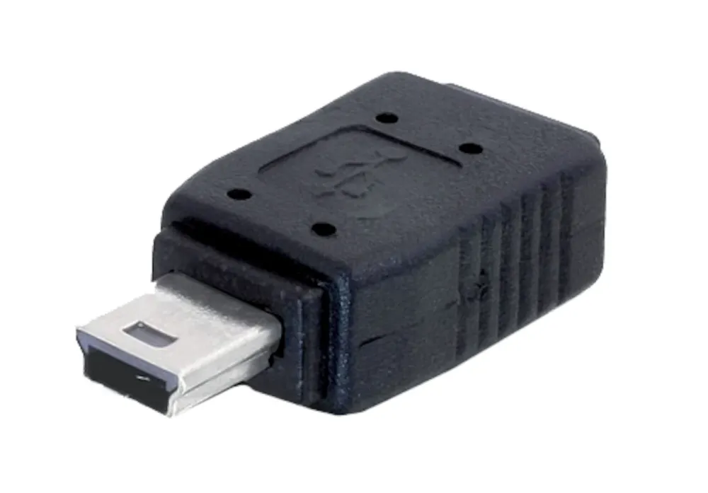 Kjell Kabler Og Adaptere|Usb|Adapter Micro-USB-hunnkontakt til Mini-USB-hannkontakt
