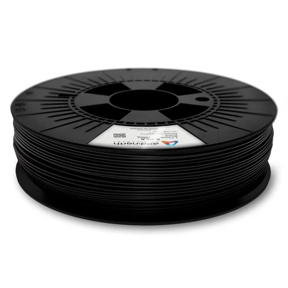 Addnorth 3D-Skriver|E-PLA-filament 1,75 mm 1000 g – Svart