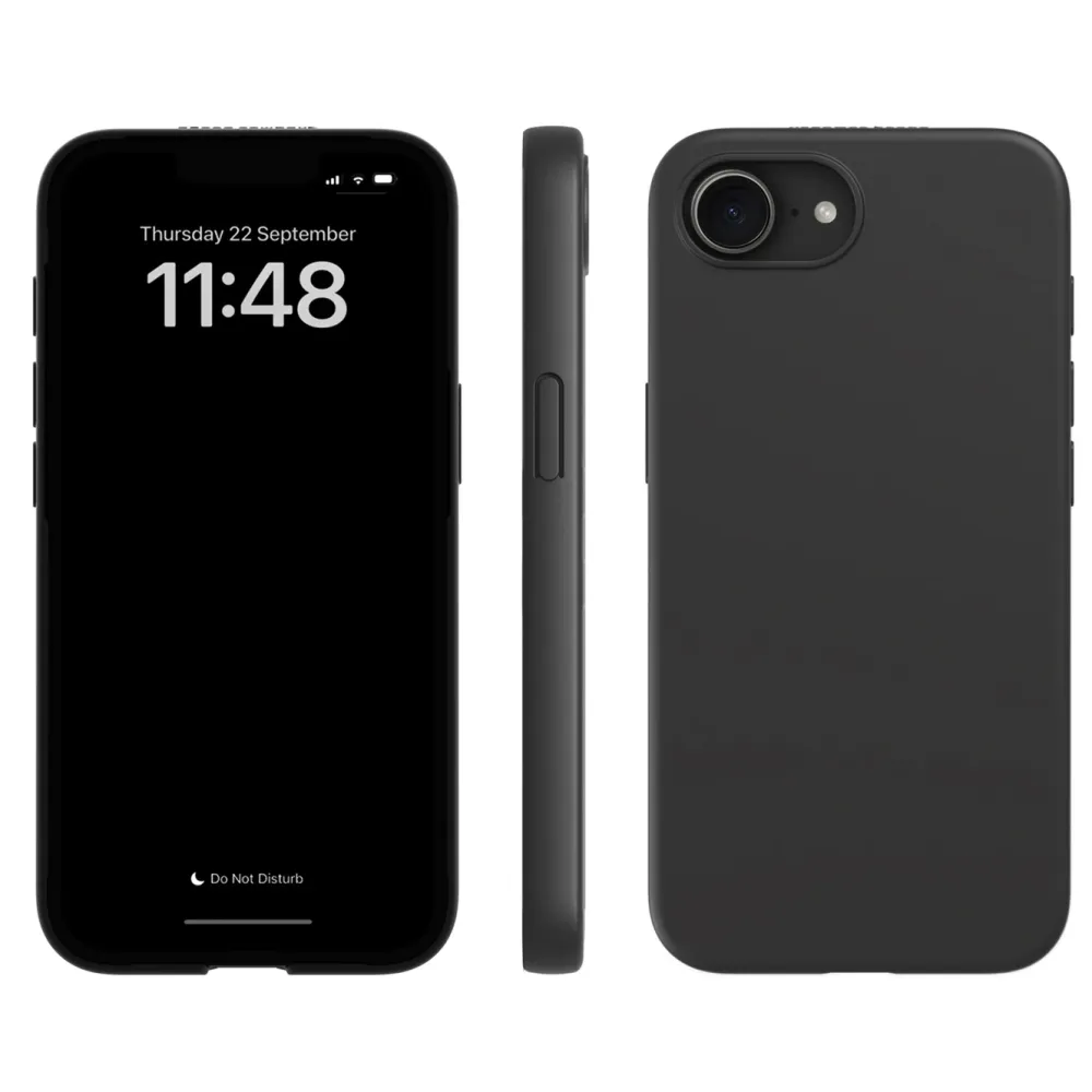 Agood company Iphone-Tilbehør|Plantebasert mobildeksel til iPhone 16e og 17e - Svart