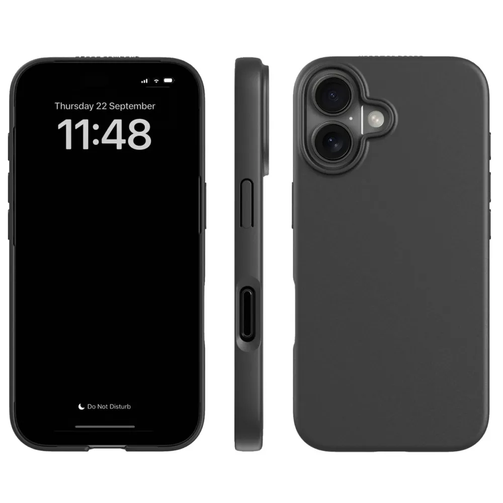 Agood company Iphone-Tilbehør|Plantebasert mobildeksel til iPhone 16 - Svart