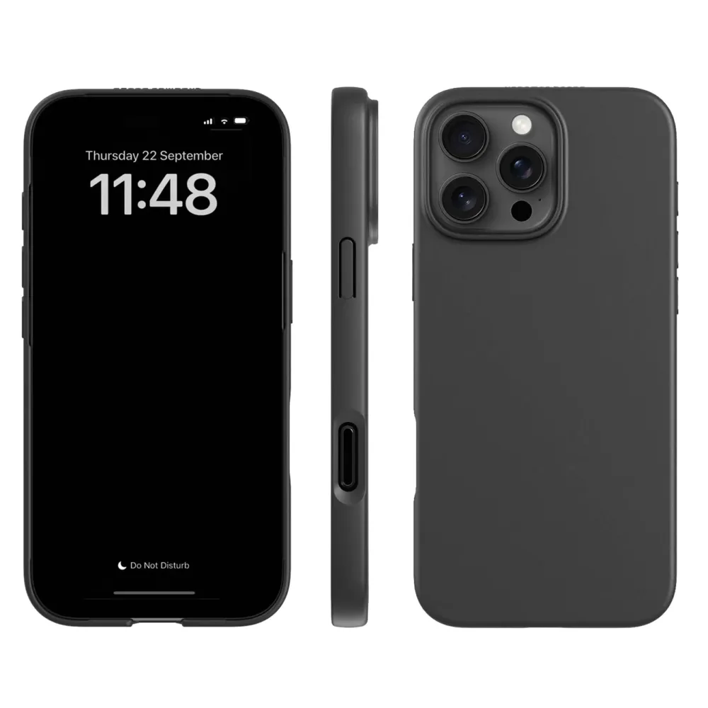 Agood company Iphone-Tilbehør|Plantebasert mobildeksel til iPhone 16 Pro Max - Svart