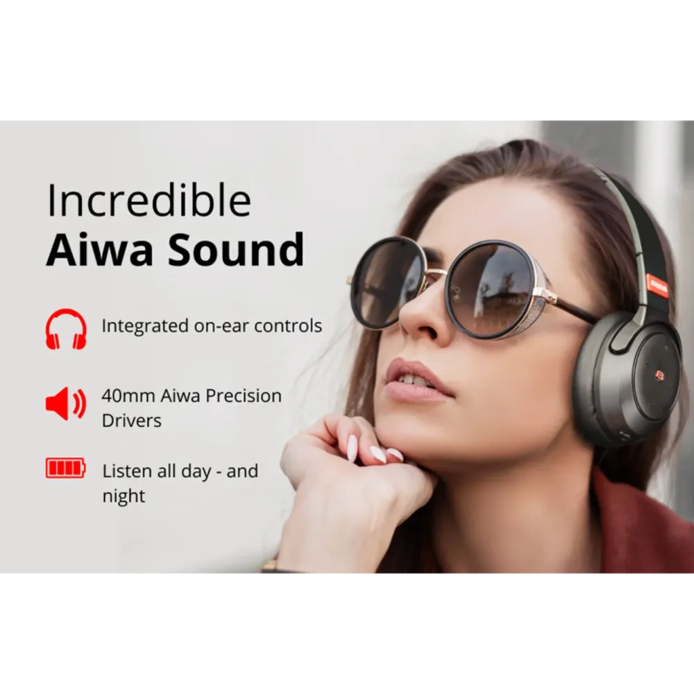 Aiwa Hodetelefoner Og Hodesett|ARC-1 ANC trådløse hodetelefoner
