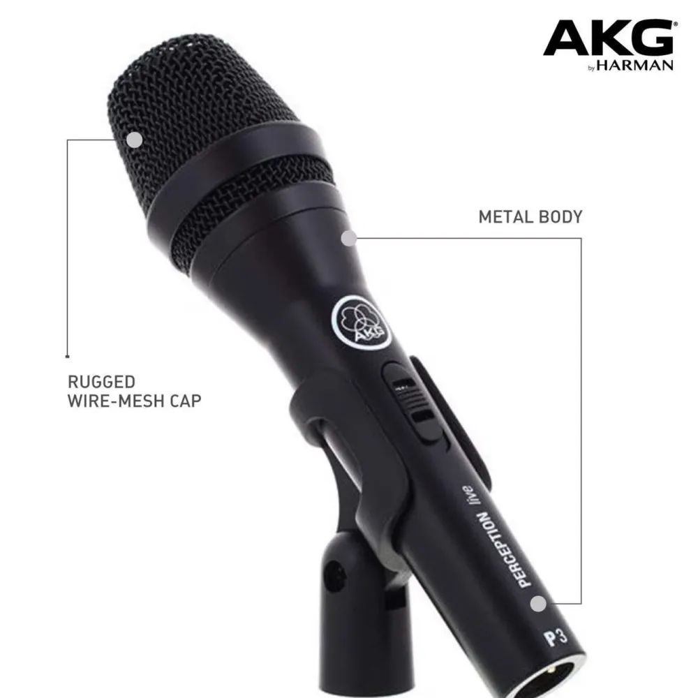 AKG Mikrofoner|Perception P3 S sangmikrofon med på/av-knapp