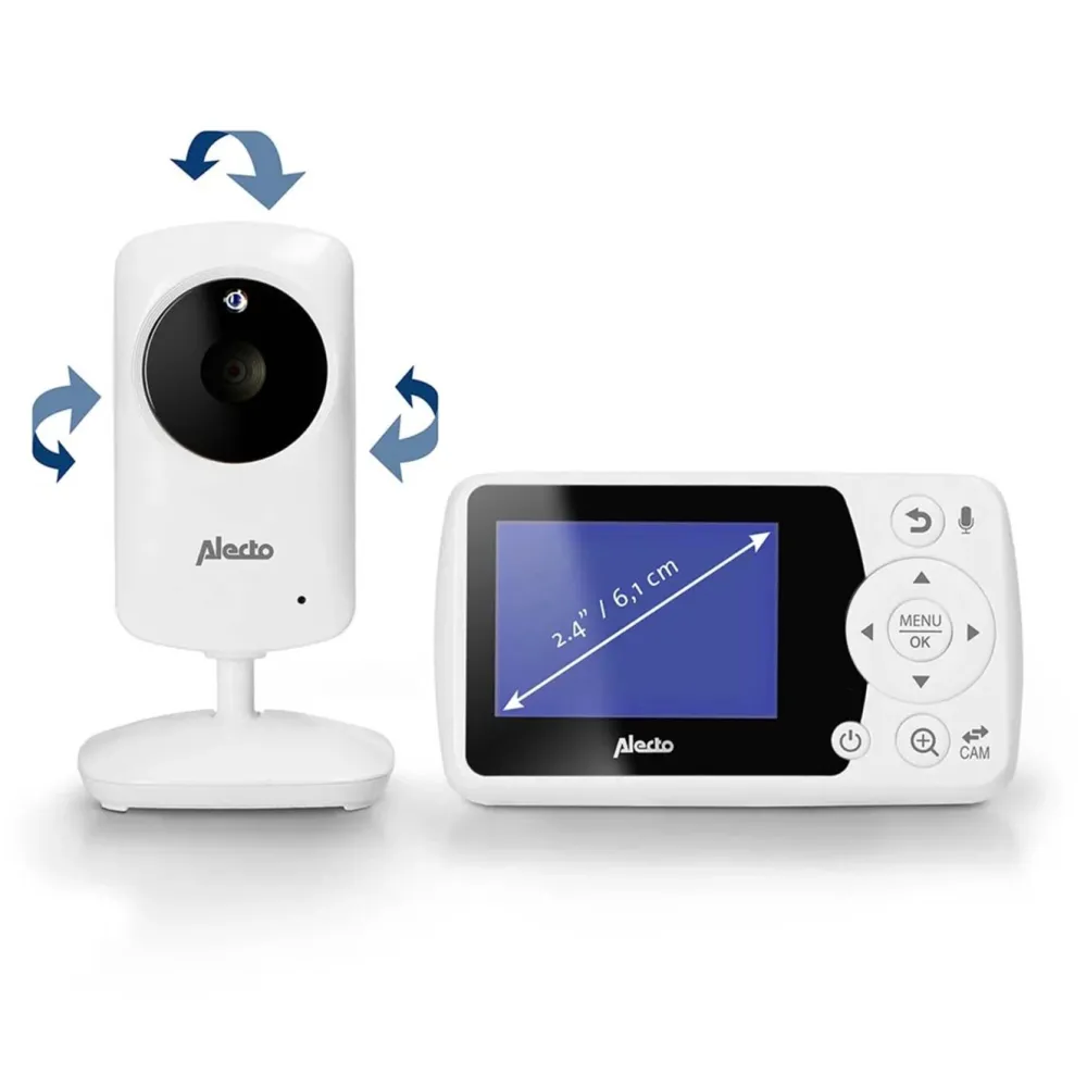 Alecto Barn Og Baby|Videobabyvakt med 2,4-tommers fargeskjerm
