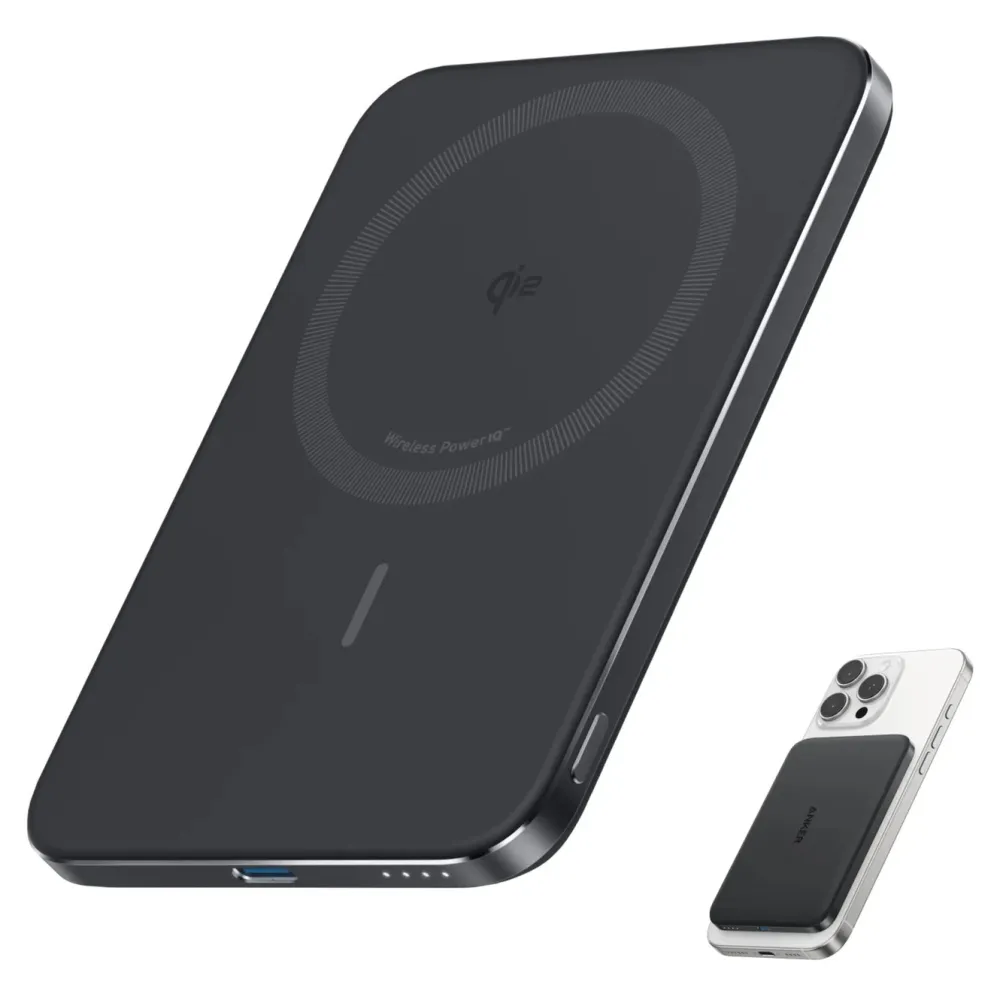 Anker Powerbank|Mobiltelefonladere|MagGo Powerbank Slim 5k
