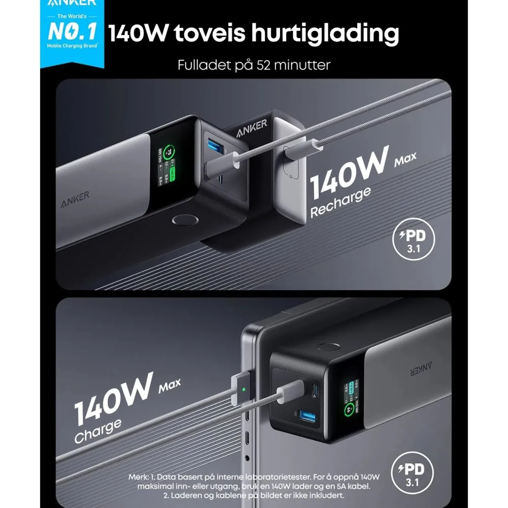 Anker Powerbank|737 Powerbank 140 W PD 3.1 24000 mAh