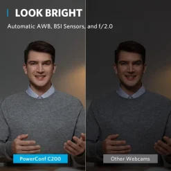 Anker Hjemmekontor|Webkameraer|PowerConf C200 webkamera