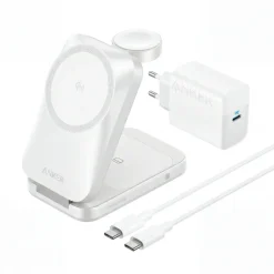 Anker Hjemmekontor|Mobiltelefonladere|Prime Foldable trådløs ladestasjon 3-i-1 MagGo