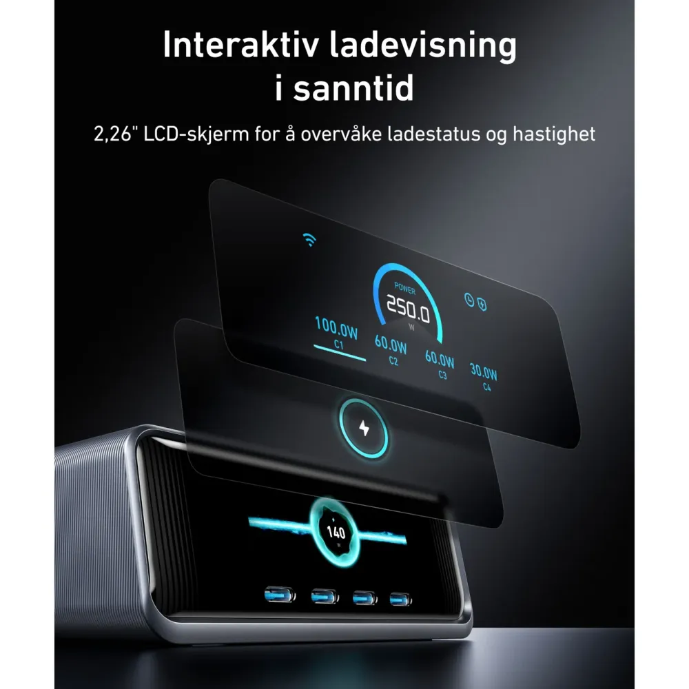 Anker Tilbehør Til Bærbar Pc|Prime 250W GaN Charger