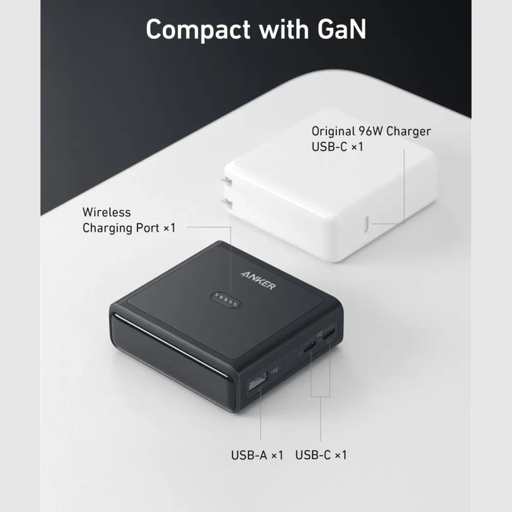 Anker Hjemmekontor|Mobiltelefonladere|100W Ladestasjon for Prime Powerbank