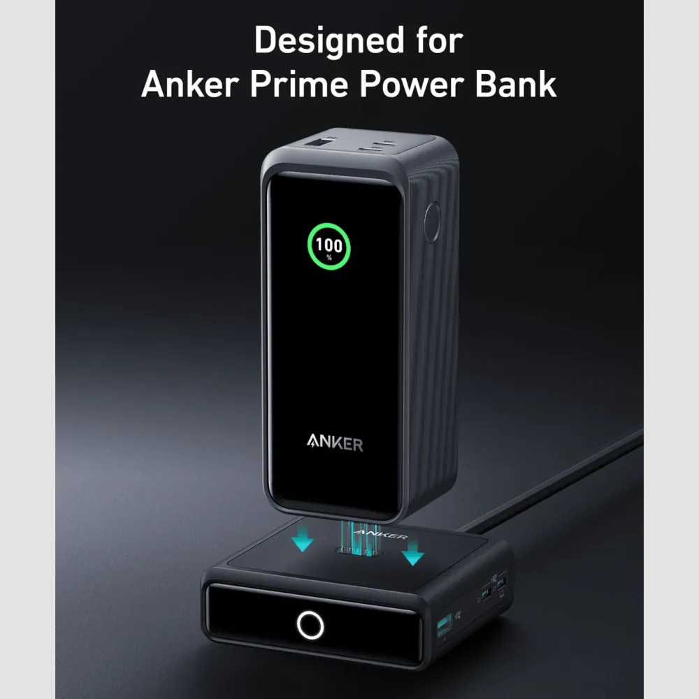 Anker Hjemmekontor|Mobiltelefonladere|100W Ladestasjon for Prime Powerbank