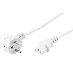 Kjell Strømledninger|Kabler Og Adaptere|Apparatkabel C13, hvit 5 m