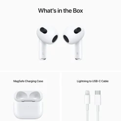 Apple Iphone-Tilbehør|Hodetelefoner Og Hodesett|AirPods (3. gen.) med MagSafe-ladeetui