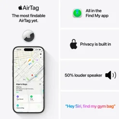 Apple Gps|Iphone-Tilbehør|AirTag 2. gen. 4-pack