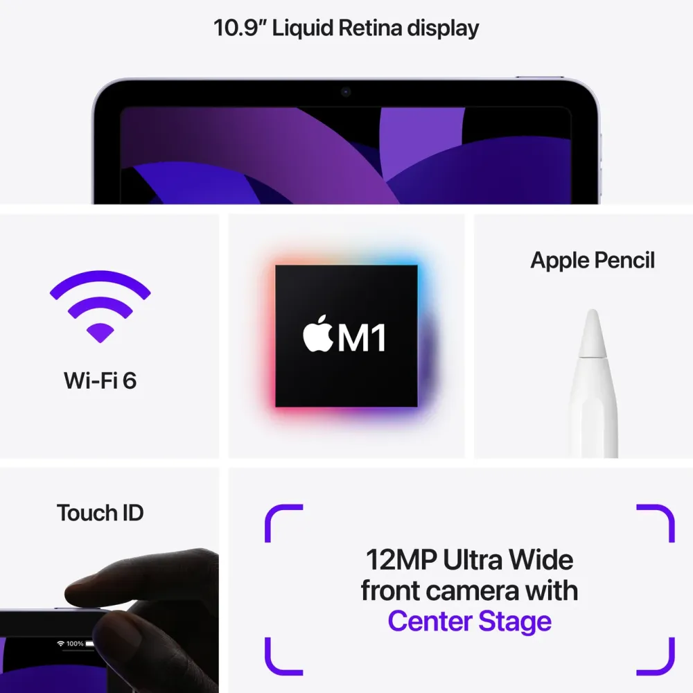 Apple Ipad Og Tilbehør|iPad Air (5:e gen.) 10,9" Wifi 64 GB