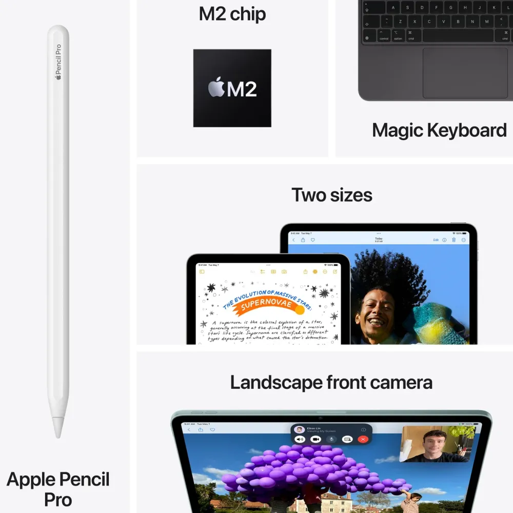 Apple Ipad Og Tilbehør|iPad Air 11" (M2) 128 GB Wifi