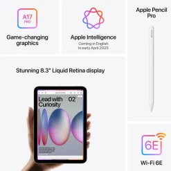 Apple Ipad Og Tilbehør|iPad mini (A17 Pro) 256 GB Wifi