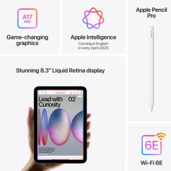 Apple Ipad Og Tilbehør|iPad mini (A17 Pro) 128 GB Wifi