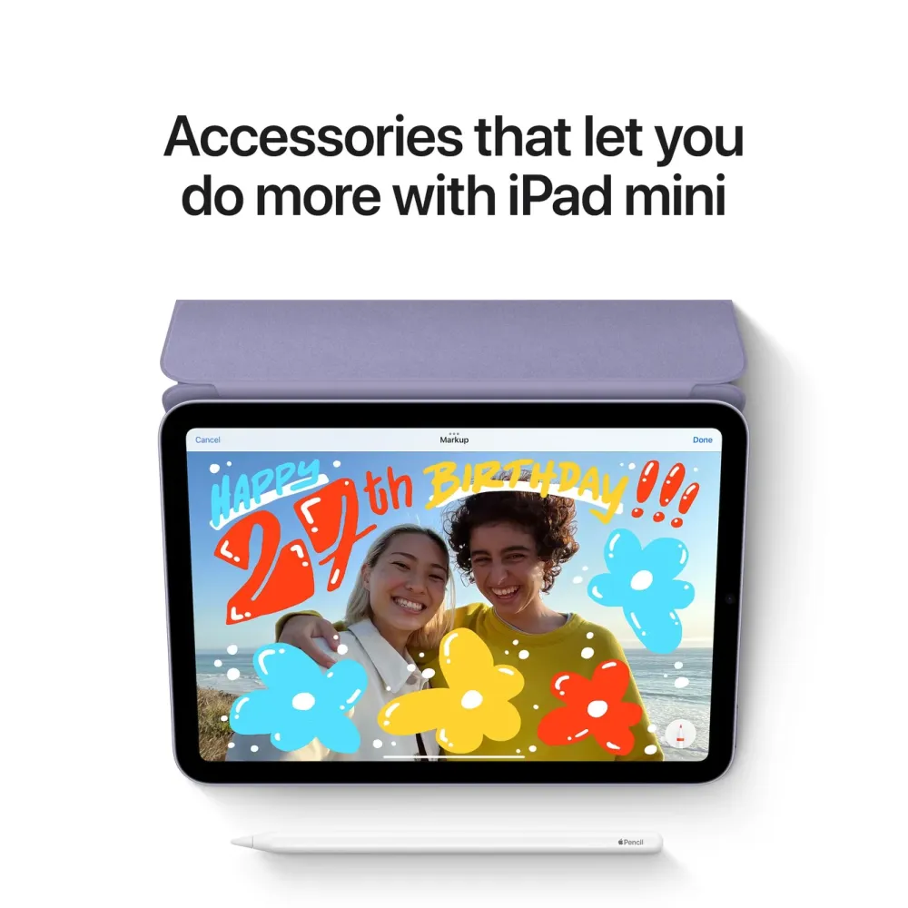 Apple Ipad Og Tilbehør|iPad mini (6:e gen.) 64 GB Wifi Stellargrå