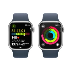Apple Smartklokker Og Ringer|Watch Series 9 GPS + Cellular 41 mm Silver M/L