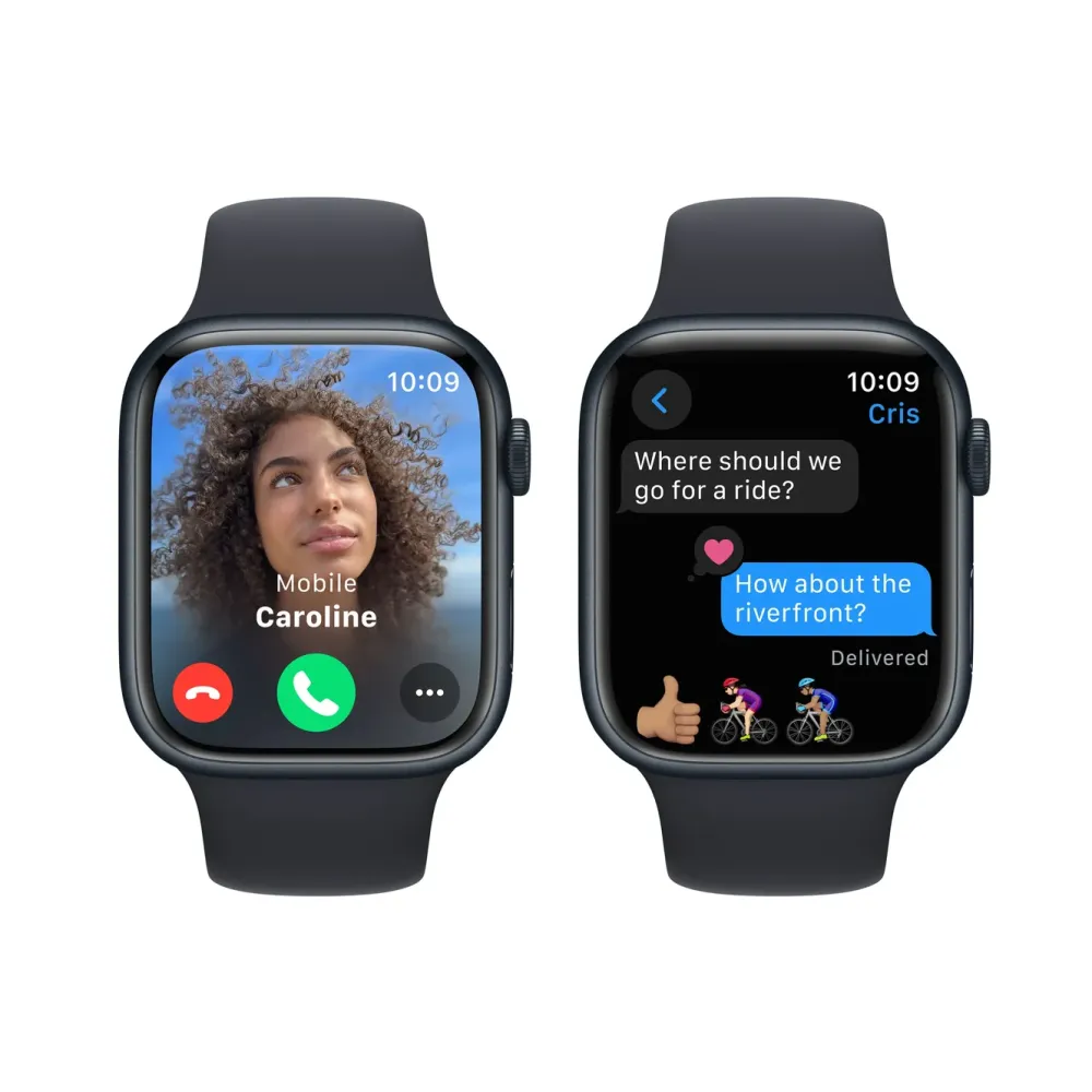 Apple Smartklokker Og Ringer|Watch Series 9 GPS 45 mm Midnight M/L