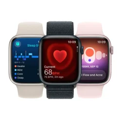Apple Smartklokker Og Ringer|Watch Series 9 GPS 45 mm Midnight M/L