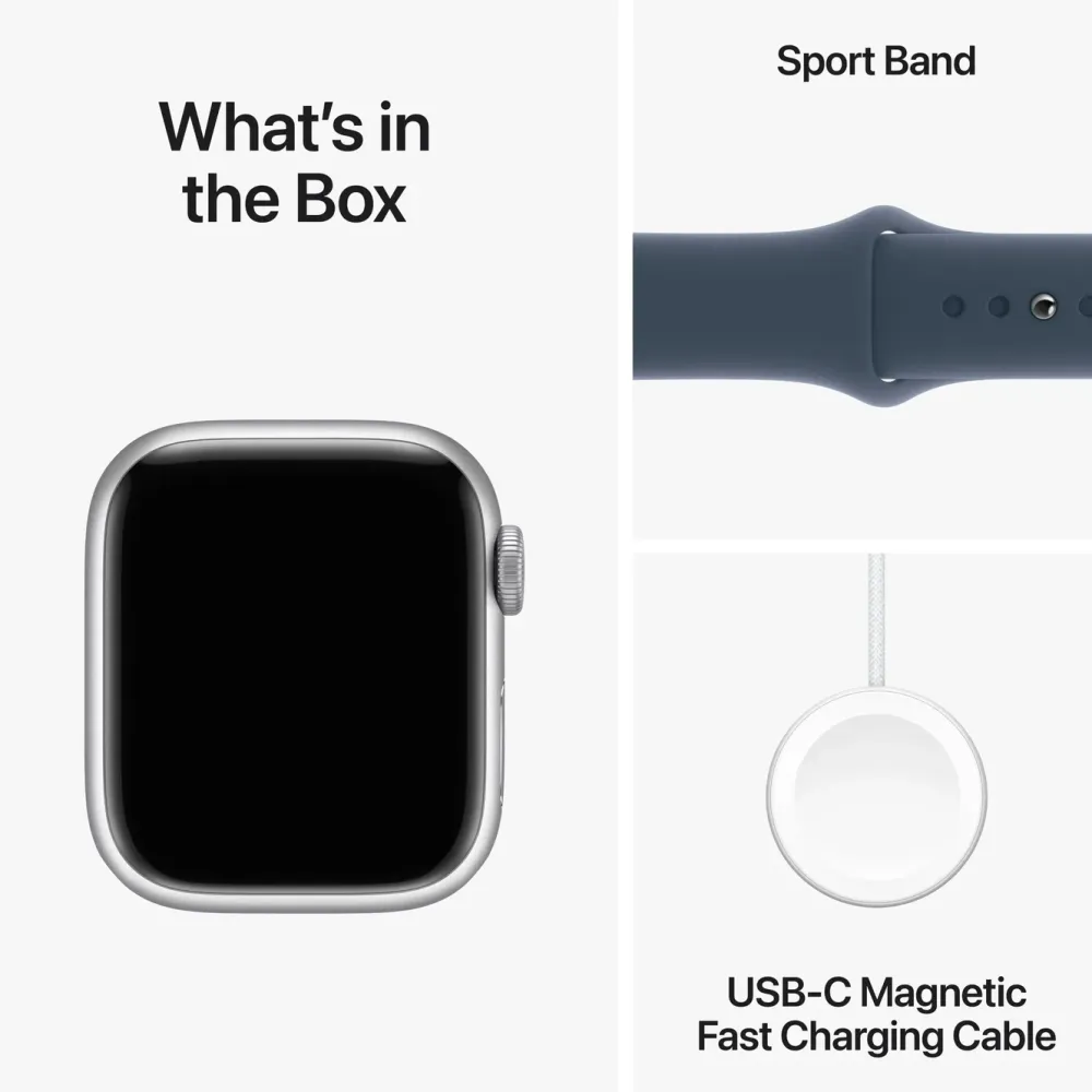 Apple Smartklokker Og Ringer|Watch Series 9 GPS 41 mm Silver S/M