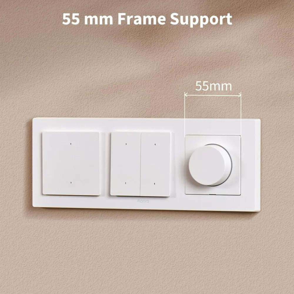 Aqara Fjernstrømbryter|Dimmer Switch H2 EU – smart dimmer med dreieknapp