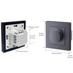 Aqara Fjernstrømbryter|Dimmer Switch H2 EU – smart dimmer med dreieknapp