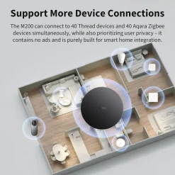 Aqara Smarte Alarmer|Smarte Sensorer|Hub M200 – smart hub med Matter, Zigbee og Thread