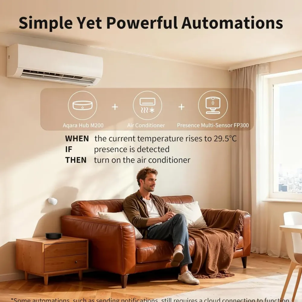 Aqara Smarte Alarmer|Smarte Sensorer|Hub M200 – smart hub med Matter, Zigbee og Thread