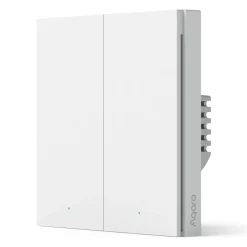 Aqara Fjernstrømbryter|Smart Wall Switch H1 Dobbel uten nøytralleder