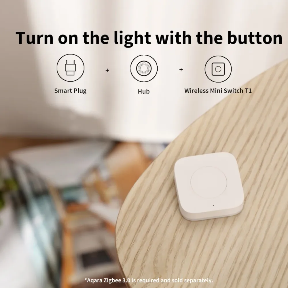 Aqara Fjernstrømbryter|T1 Mini Wireless Switch Trådløs fjernstrømbryter