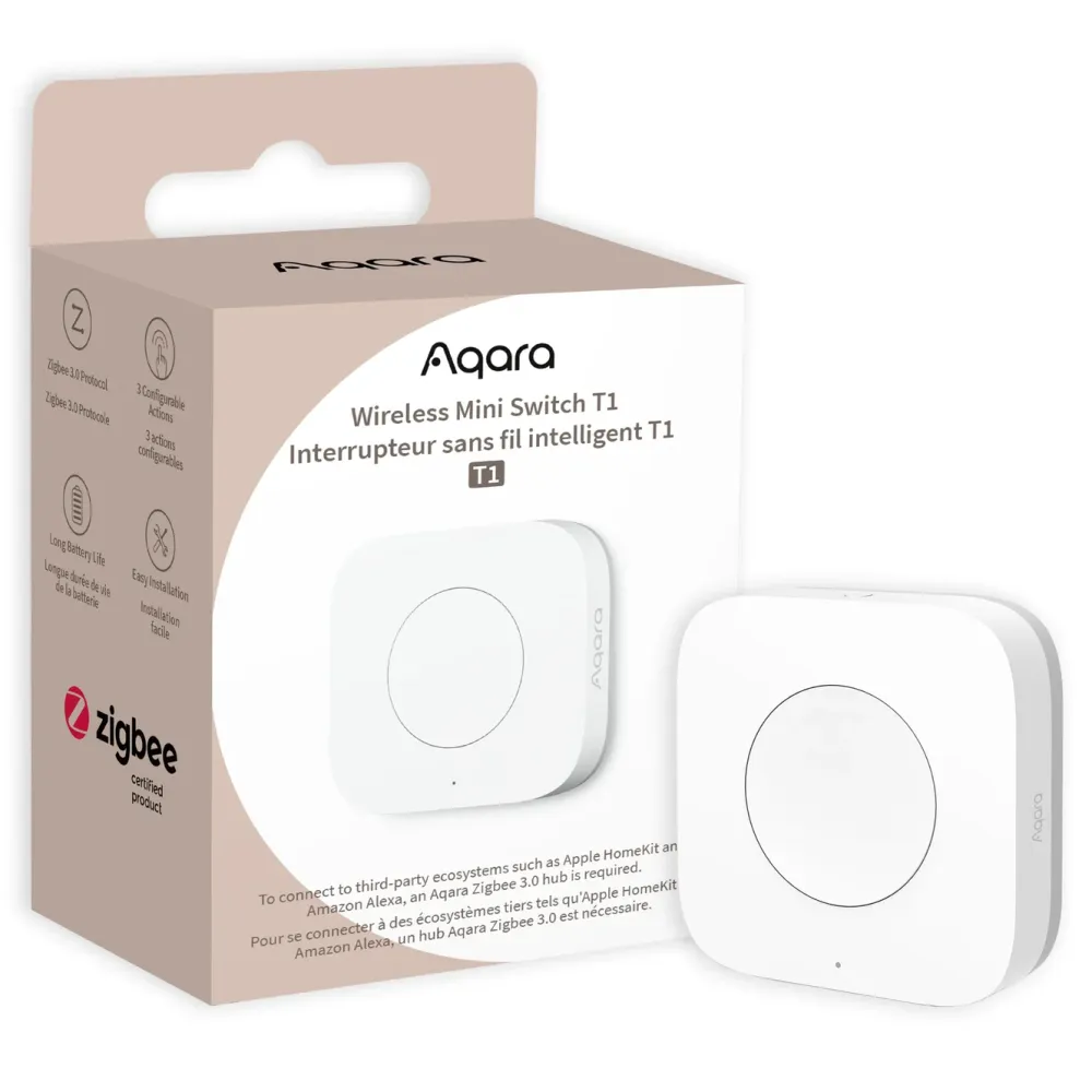 Aqara Fjernstrømbryter|T1 Mini Wireless Switch Trådløs fjernstrømbryter