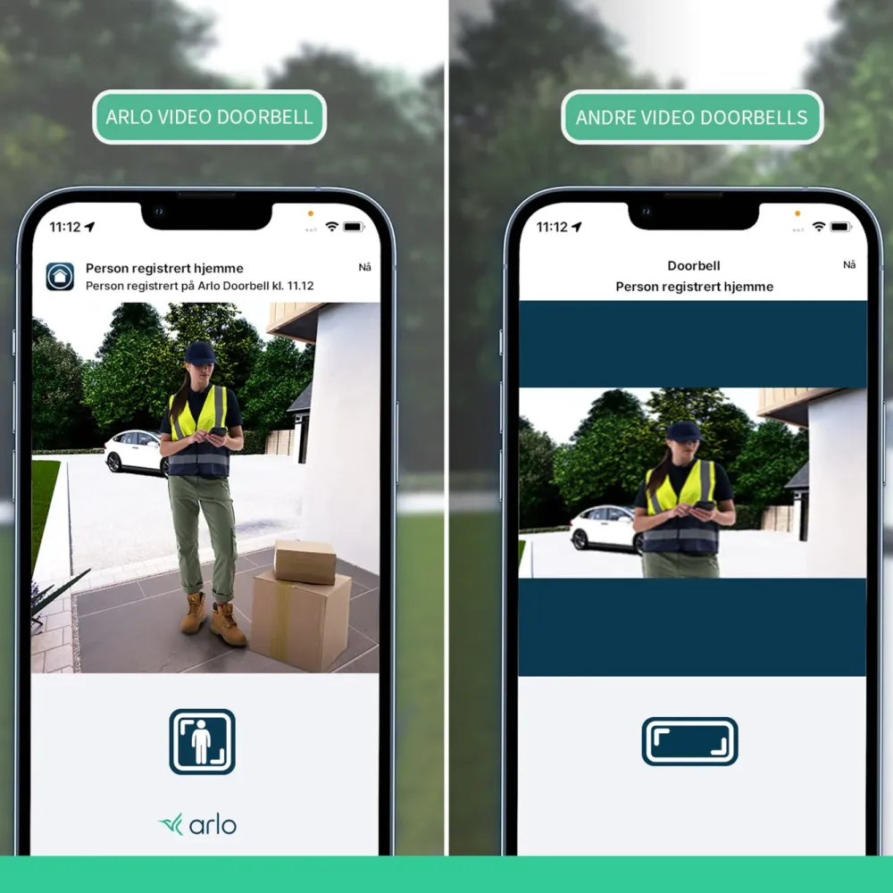 Arlo Smart Dørklokke|Smart Dørklokke|Essential doorbell 2 Trådløs dørklokke