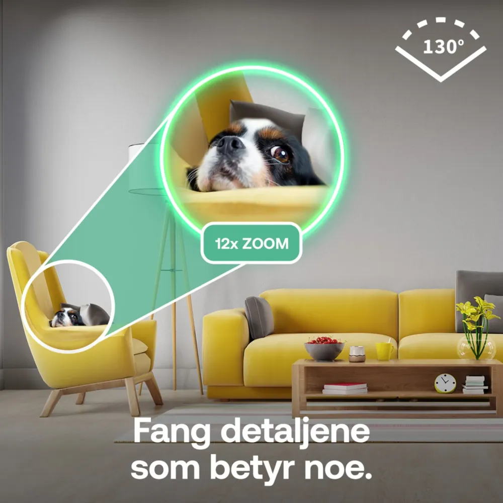 Arlo Kameraovervåking|Essential 3 HD PTZ – Overvåkingskamera innendørs 2-pk.