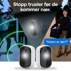 Arlo Kameraovervåking|Essential 3 HD – Trådløst overvåkingskamera 2-pk.