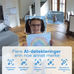 Arlo Kameraovervåking|Essential 3 2K PTZ – Overvåkingskamera innendørs 2-pk.