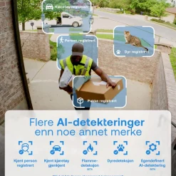 Arlo Alarmsystemer|Skimmingsbeskyttelse|Essential 3 2K – Trådløst overvåkingskamera 2-pk.