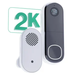 Arlo Smart Dørklokke|Smart Dørklokke|Essential 2K Trådløs videodørklokke med Chime 2