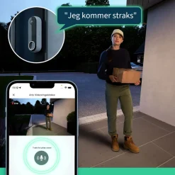 Arlo Smart Dørklokke|Smart Dørklokke|Essential 2K Trådløs videodørklokke med Chime 2