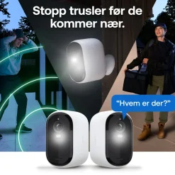 Arlo Kameraovervåking|Essential 3 XL 2K – Trådløst overvåkingskamera 2-pk.