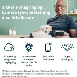 Arlo Kameraovervåking|Pro 4 Spotlight – Trådløst overvåkingskamera 4-pk.
